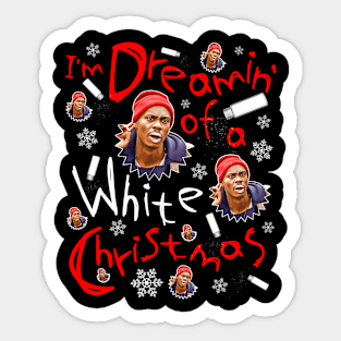 Tyrone Biggums White Christmas Sticker